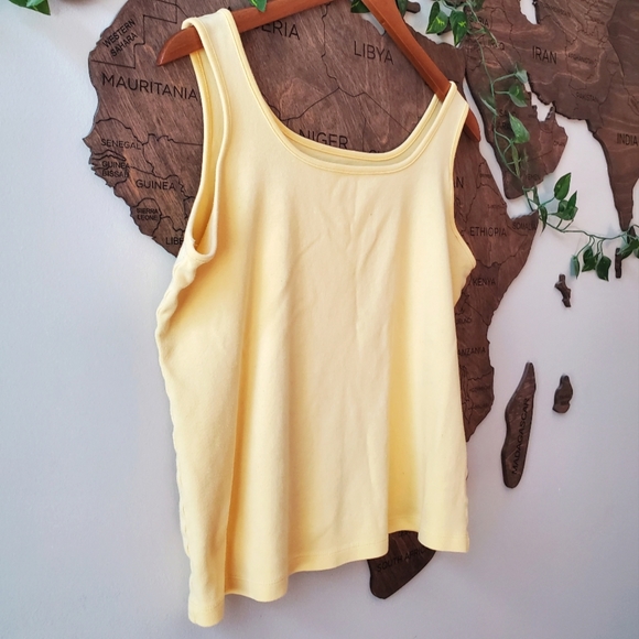 Cute Yellow Boxy Tank Top - Picture 2 of 7